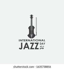 Jazz day celebration vector concept template design illustration