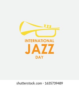 Jazz day celebration vector concept template design illustration