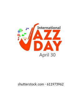 Jazz Day Logo Vector Template