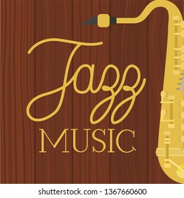 jazz day poster with saxophone