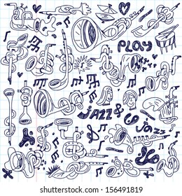 jazz - doodles set