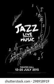 Jazz Festival - Live Music. Poster