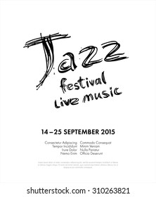 jazz festival - live music. poster