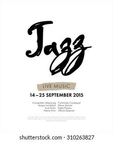 jazz festival - live music. poster