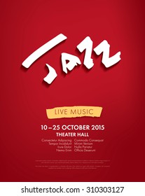 Jazz festival - live music. poster