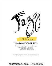 Jazz festival - live music. poster
