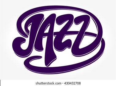Jazz festival music vector illustration font print logo