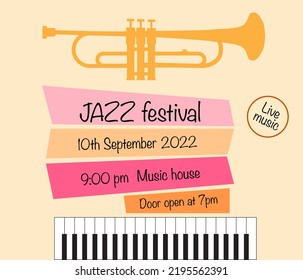 Jazz festival poster 10th September 2022