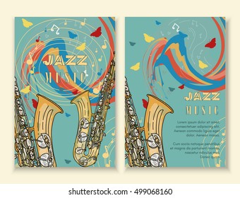 Jazz festival Jazz poster music jazz template vector 