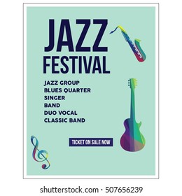 Jazz festival poster templates