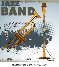 Jazz grunge background