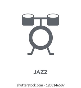 Jazz icon. Jazz design concept from Music collection. Simple element vector illustration on white background.