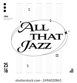 Jazz music album cover design