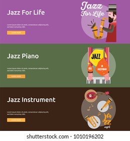 Jazz Music Banner Design