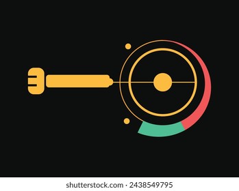 Jazz music design  brand identity logo poster stock jazz rock music , compass muic drumm Guitar Music art brand logo, round