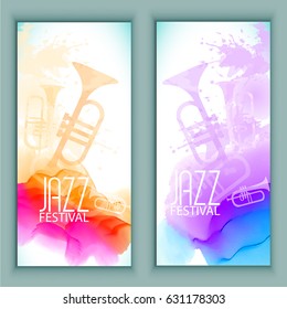 Jazz Music Festival, Poster Background Template