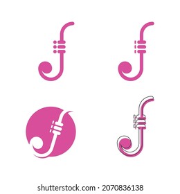 Jazz Music icon vector illustration design template