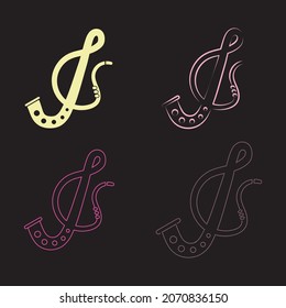 Jazz Music icon vector illustration design template