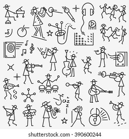 jazz music icons 