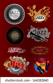 Jazz Music Icons (Vector)