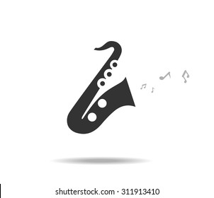 Jazz music isolated