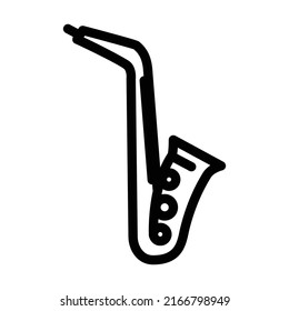 jazz music line icon vector. jazz music sign. isolated contour symbol black illustration