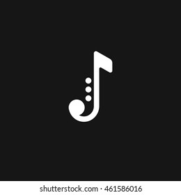 Logo de música jazz con fondo negro.