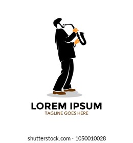 jazz music logo. vector illustration. unique