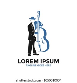 jazz music logo. vector illustration. unique