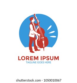 jazz music logo. vector illustration. unique