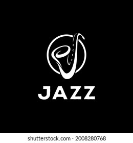 Jazz-Musiklogo, Vektorgrafik