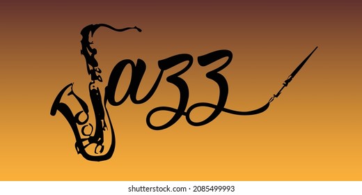 Jazz Music Logo Vector Ilustration.