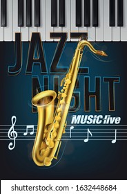 jazz music night flyer event