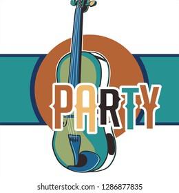 Jazz music, poster background template