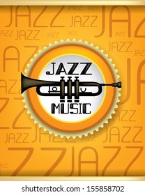 Jazz Music Trumpet (Vector Art)