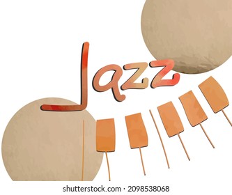 jazz music vector illustration background