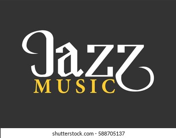 Jazz musical Art Poster Vektorvorlage für Performance Party in Café. Vektorgrafik