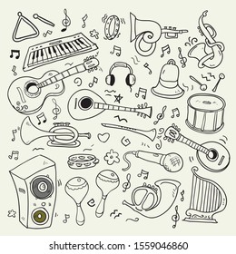 Jazz Musical Instruments Set Isolated Vector Stock Vector (Royalty Free ...