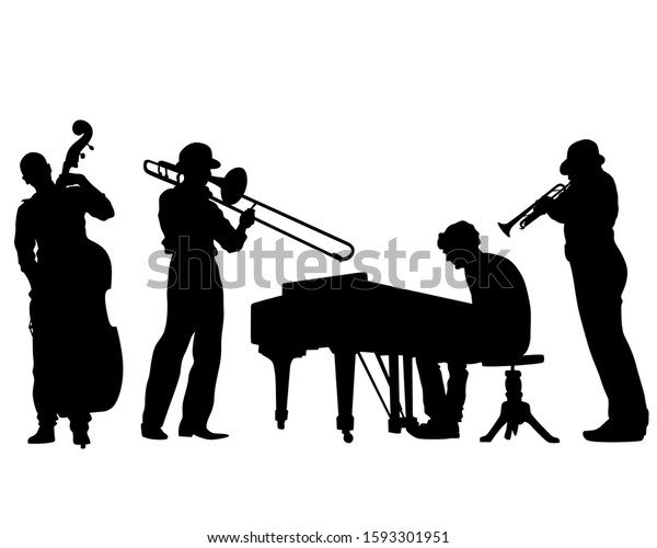 Descubra Musicos De Jazz Con Instrumentos Imagenes De Stock En Hd Y Millones De Otras Fotos Ilustraciones Y Vectores En Stock Libres De Regalias En La Coleccion De Shutterstock Se Agregan Miles De Imagenes Nuevas De Alta Calidad Todos Los Dias