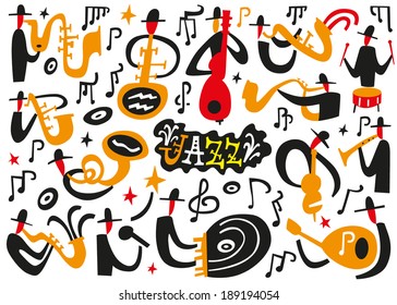 jazz musicians - vector illustration 