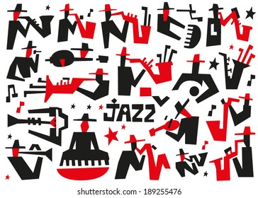 jazz musicians - vector illustration 