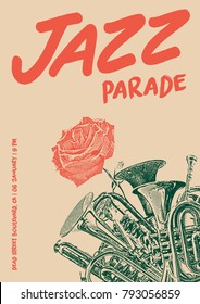 Jazz Parade Flyer Poster Art Template