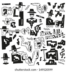 jazz party doodles