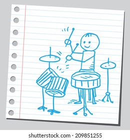 Jazz player drummer