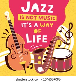 Jazz Poster Vector Design Colorful Jazz Stock Vector (Royalty Free ...