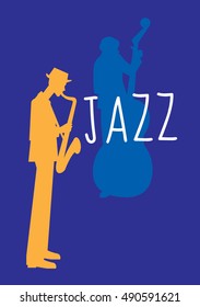 jazz poster. vector illustration