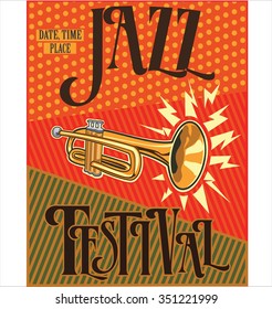 Jazz retro vintage background