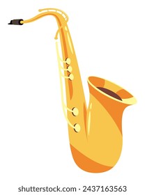 jazz saxophone instrument illustration vector
