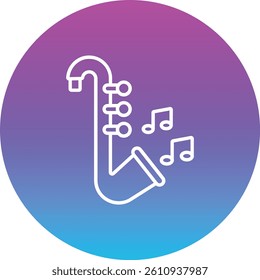 Jazz vector icon. Can be used for printing, mobile and web applications.
