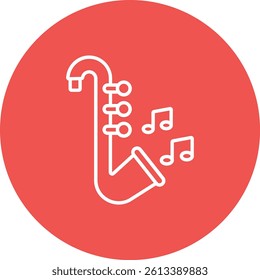 Jazz vector icon. Can be used for printing, mobile and web applications.